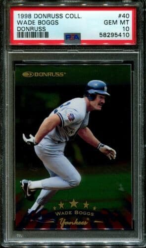Wade Boggs 1998 panini Donruss Collections