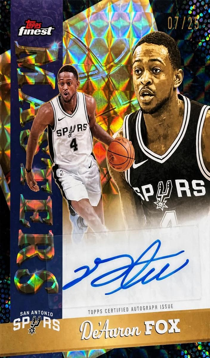 De'Aaron Fox 2025 topps Topps Finest