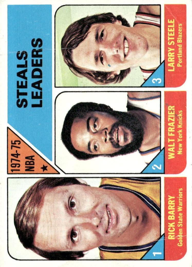 NBA Steals Leaders (Rick Barry, Walt Frazier, Larry Steele) #6