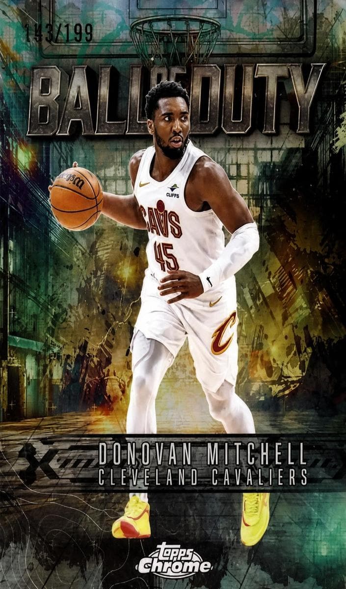 Donovan Mitchell 2025 topps Topps Chrome