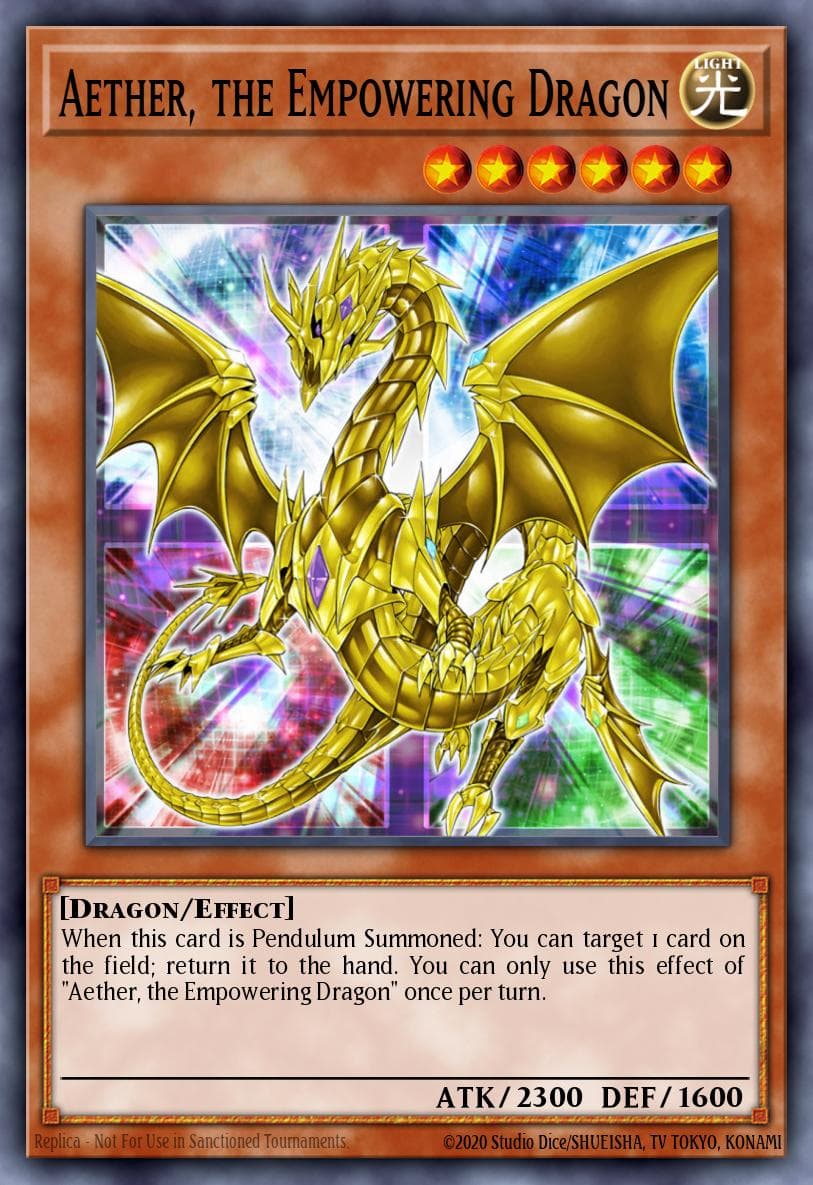 Aether, the Empowering Dragon #YS14-EN011