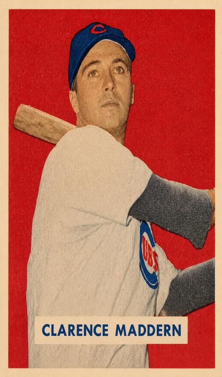 Clarence Maddern 1949 bowman Bowman