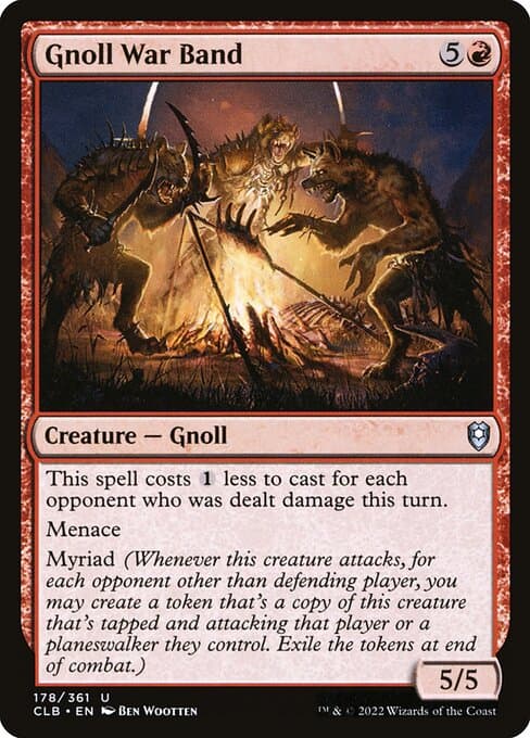 Gnoll War Band 2022 Magic: The Gathering Commander Legends: Battle for Baldur's Gate