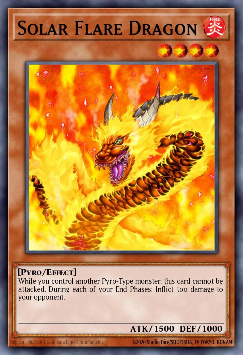 Solar Flare Dragon #GLD1-EN019