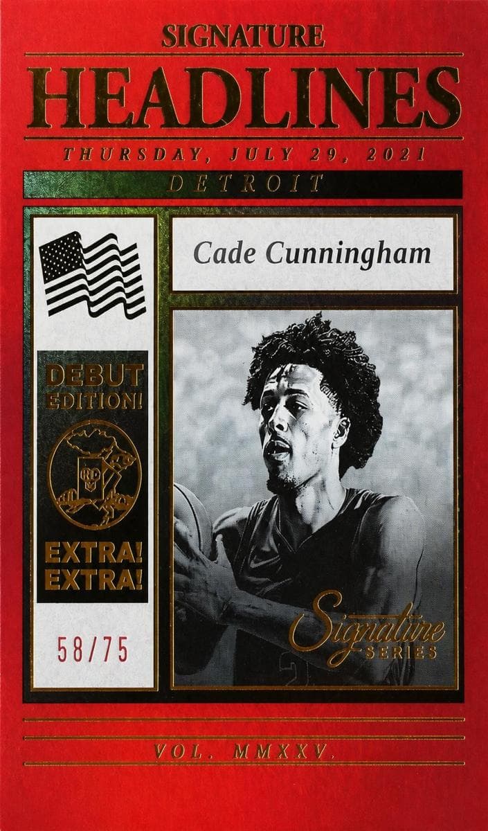 Cade Cunningham 2025 panini