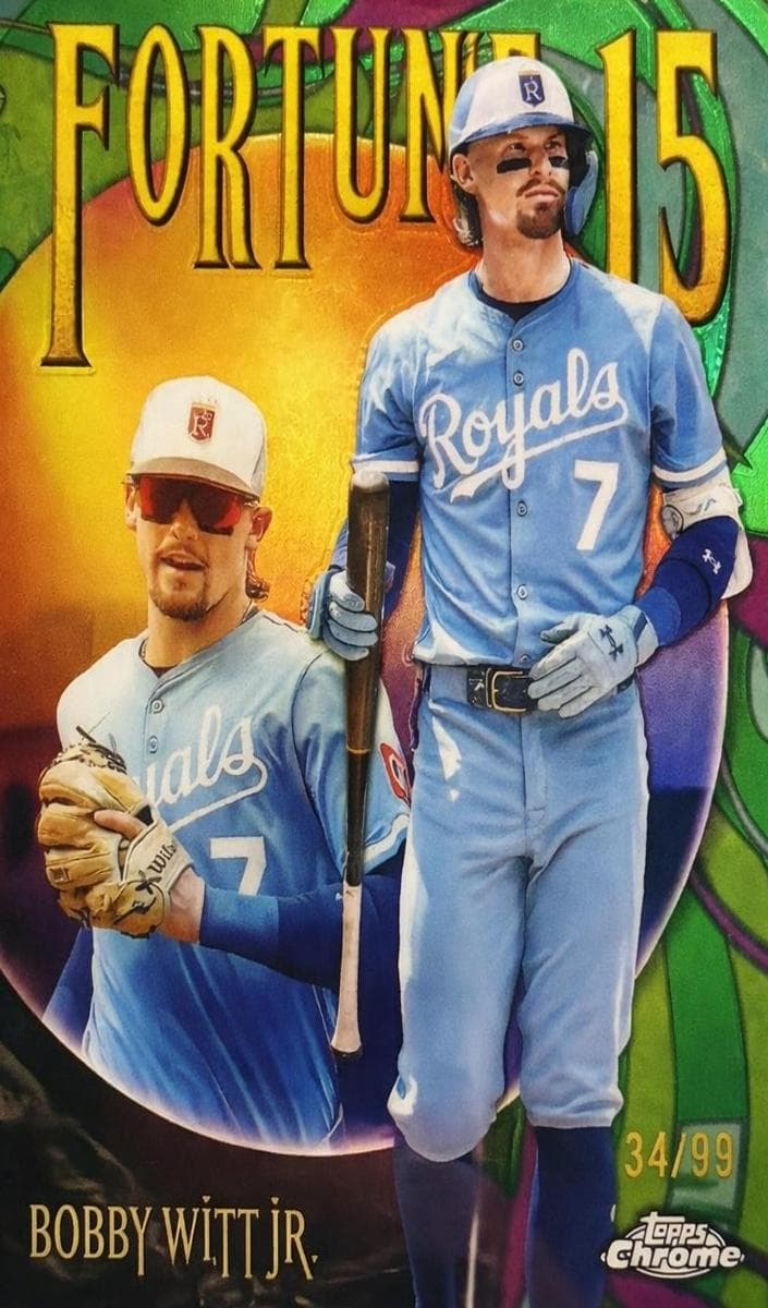 Bobby Witt Jr. 2025 topps Topps Chrome Update