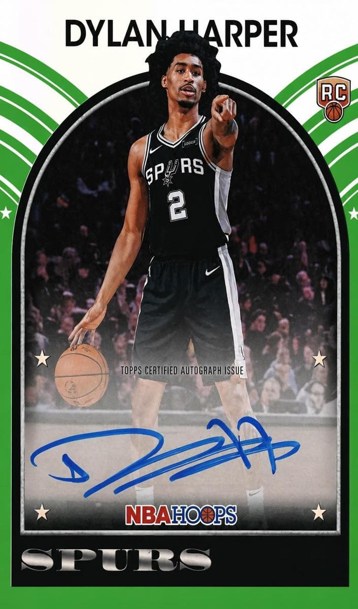 Dylan Harper 2025 topps Topps Hoops 1989 Signatures