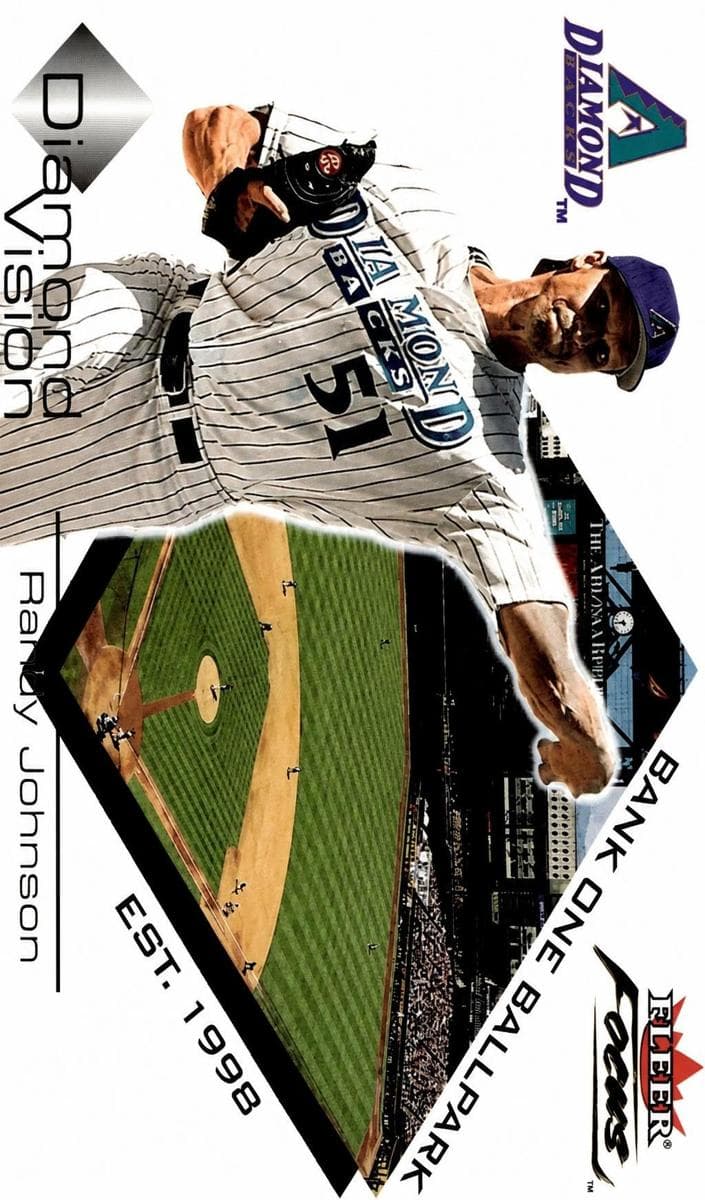 Randy Johnson 2001 fleer Focus Diamond Vision