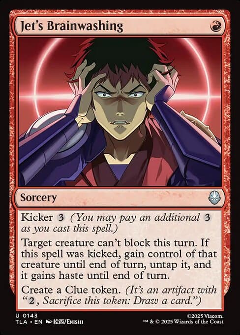 Jet's Brainwashing 2025 Magic: The Gathering Avatar: The Last Airbender Foil