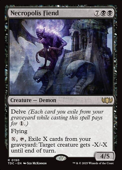 Necropolis Fiend 2025 Magic: The Gathering Tarkir: Dragonstorm Commander