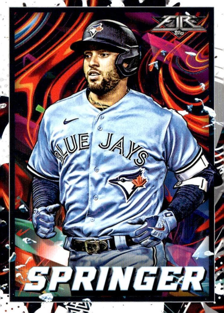 George Springer 2022 topps Topps Fire