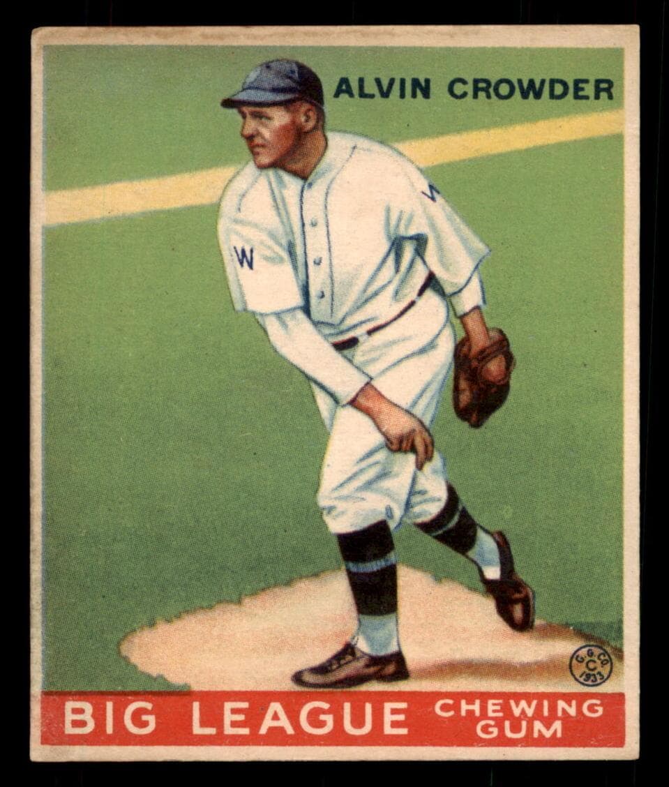 Alvin Crowder 1933 unknown Goudey