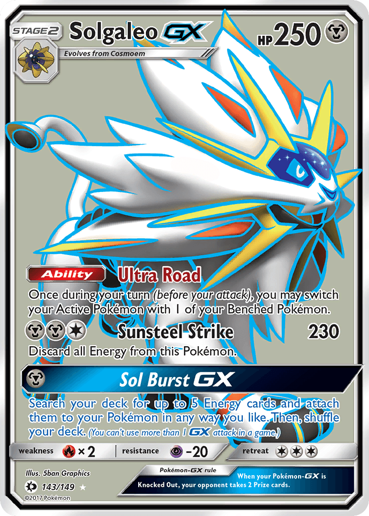 Solgaleo GX 2017 Pokemon Sun & Moon
