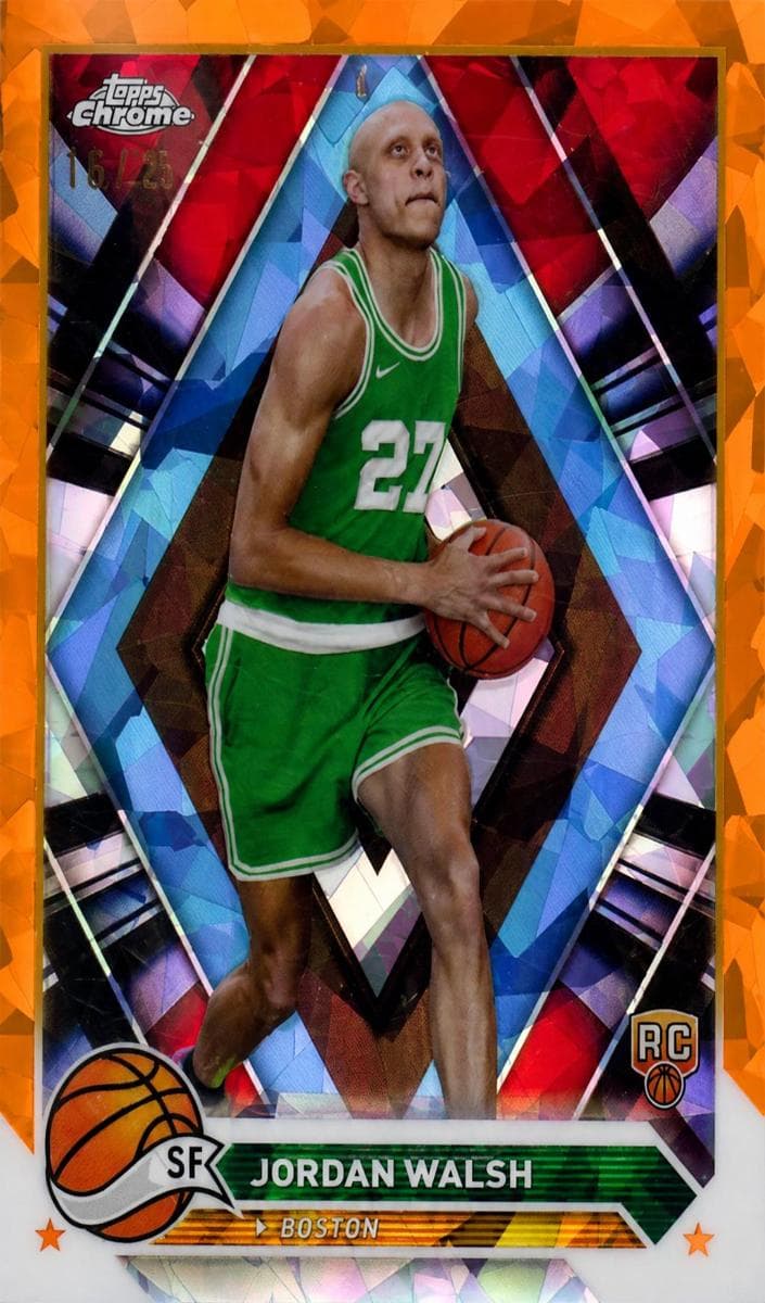 Jordan Walsh 2023 topps Topps Chrome Sapphire Edition