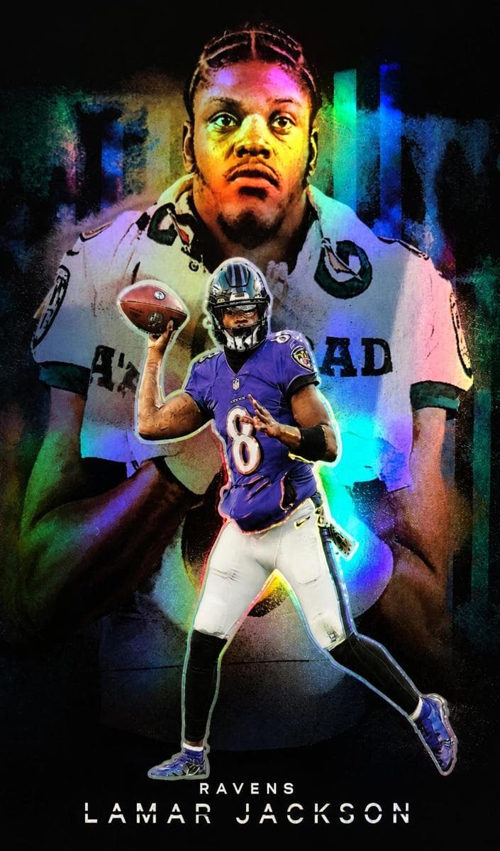 Lamar Jackson 2023 panini Prizm Profiles