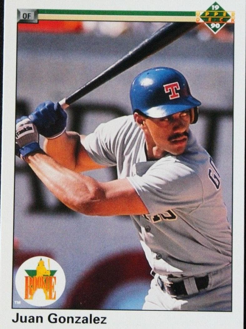Juan Gonzalez trading card