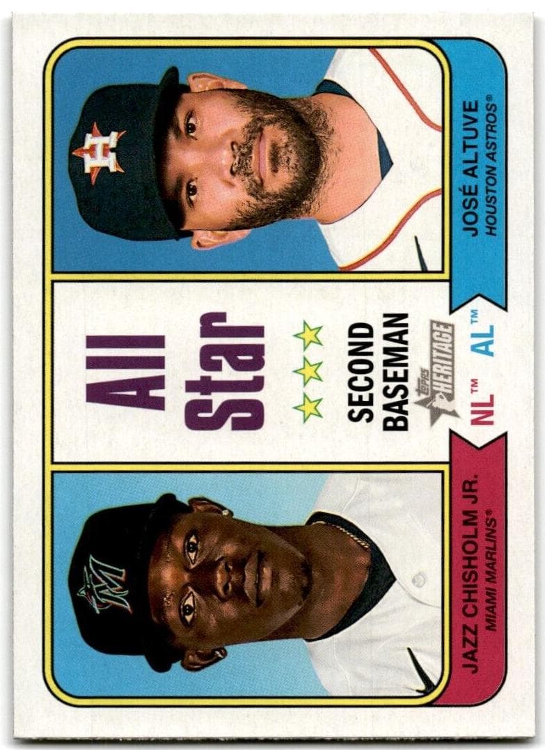 Jazz Chisholm Jr. / José Altuve trading card