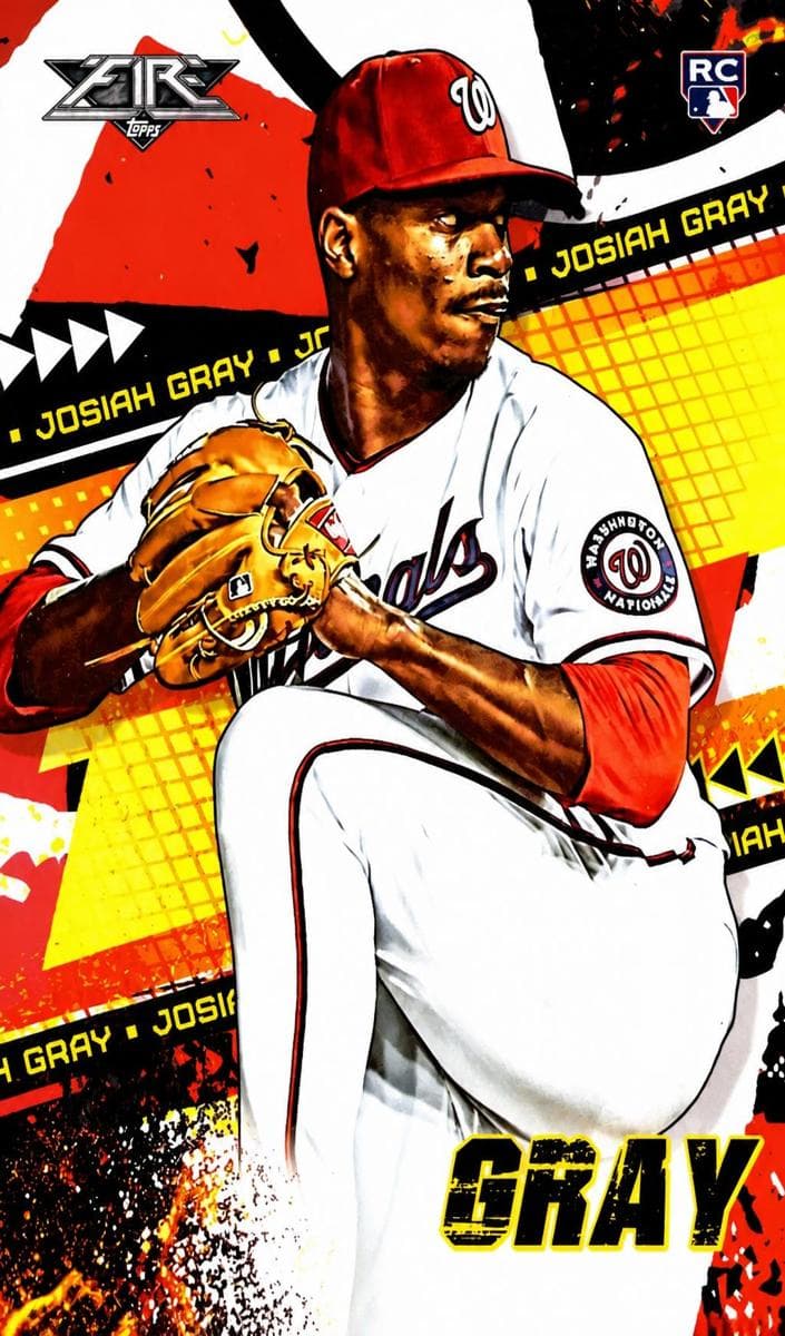 Josiah Gray 2022 topps Topps Fire