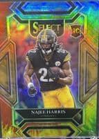 Najee Harris 2021 panini Select Club Level Green & Yellow Die-Cut