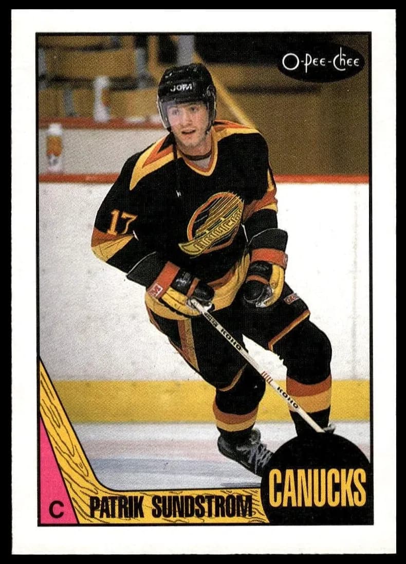 Patrik Sundstrom 1987 topps