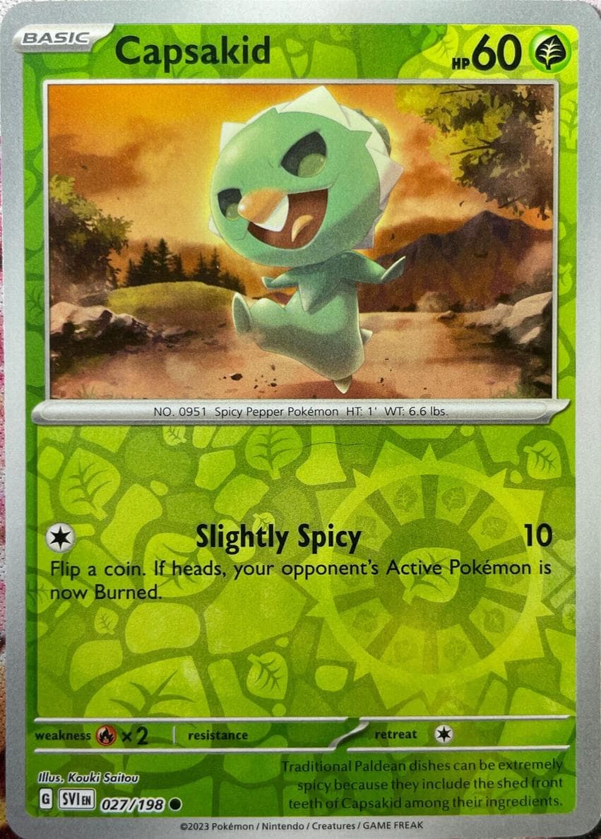 Capsakid trading card