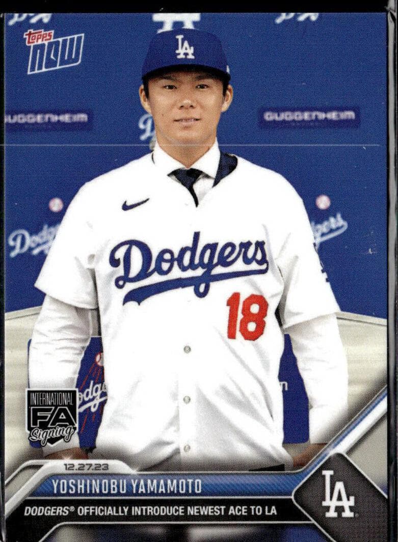 Yoshinobu Yamamoto 2023 topps