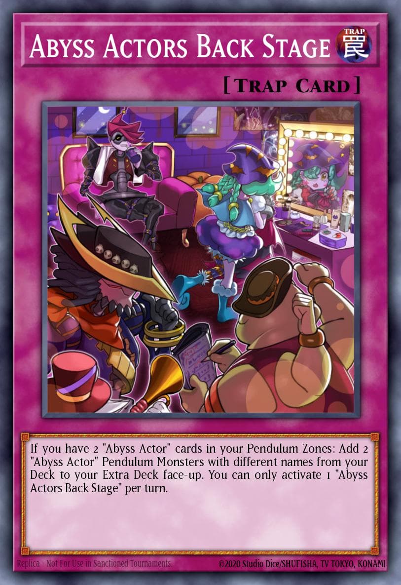 Abyss Actors Back Stage 2016 Yu-Gi-Oh! Destiny Soldier