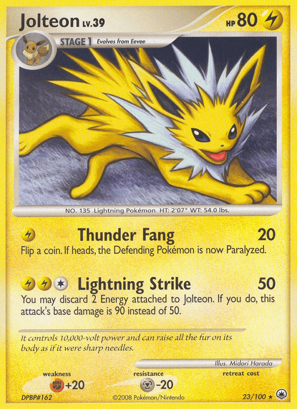 Jolteon 2008 Pokemon Majestic Dawn