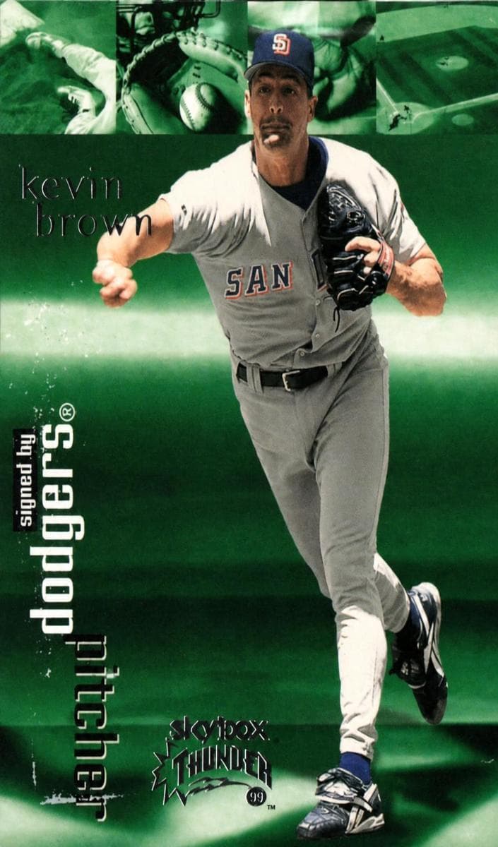 Kevin Brown 1999 fleer SkyBox Thunder