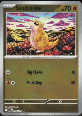 Sandshrew trading card