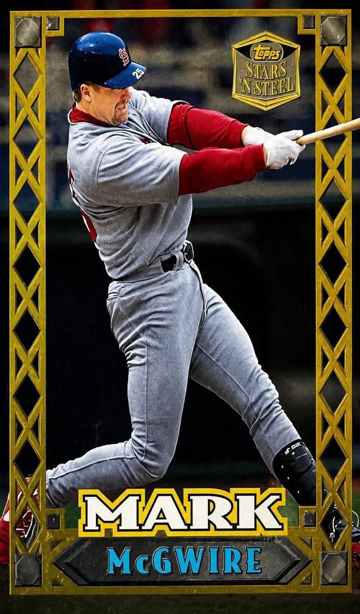 Mark McGwire 1999 topps Topps Stars 'N Steel