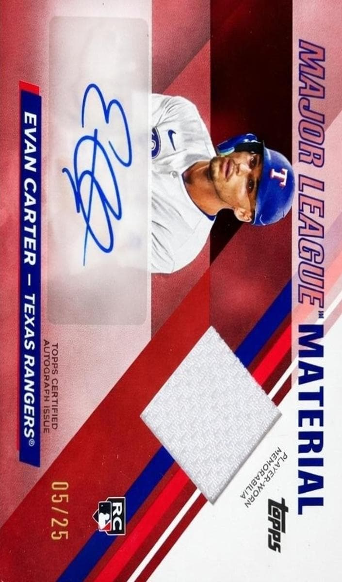 Evan Carter 2024 topps Topps Update