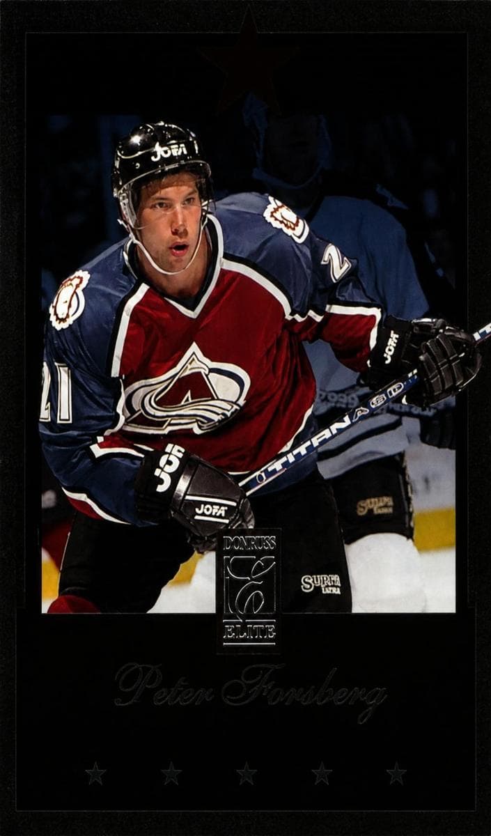 Peter Forsberg 1995 panini Donruss Elite