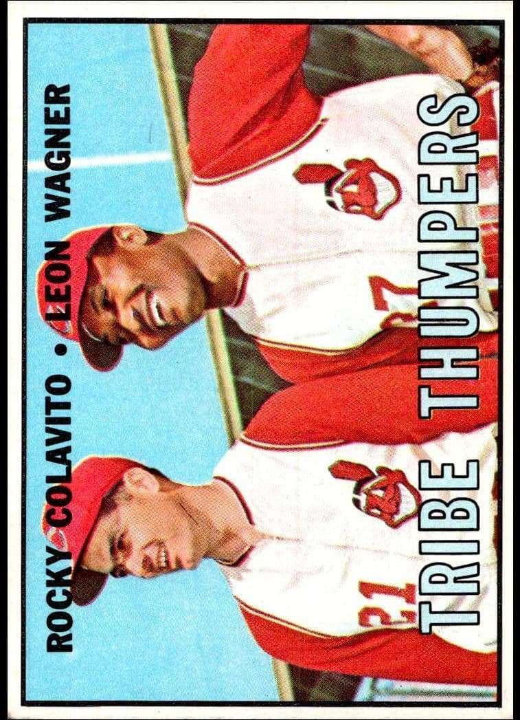Tribe Thumpers (Rocky Colavito / Leon Wagner) 1967 topps Topps