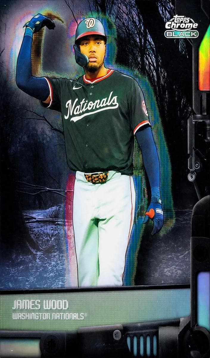 James Wood 2026 topps Topps Chrome Black
