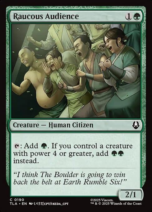 Raucous Audience 2025 Magic: The Gathering Avatar: The Last Airbender