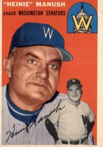 Heinie Manush 1954 topps Topps