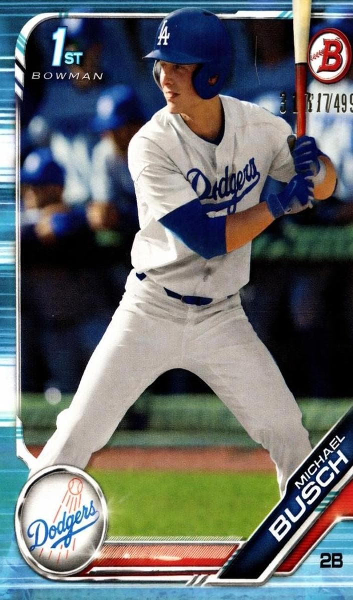 Michael Busch 2019 bowman Bowman Draft