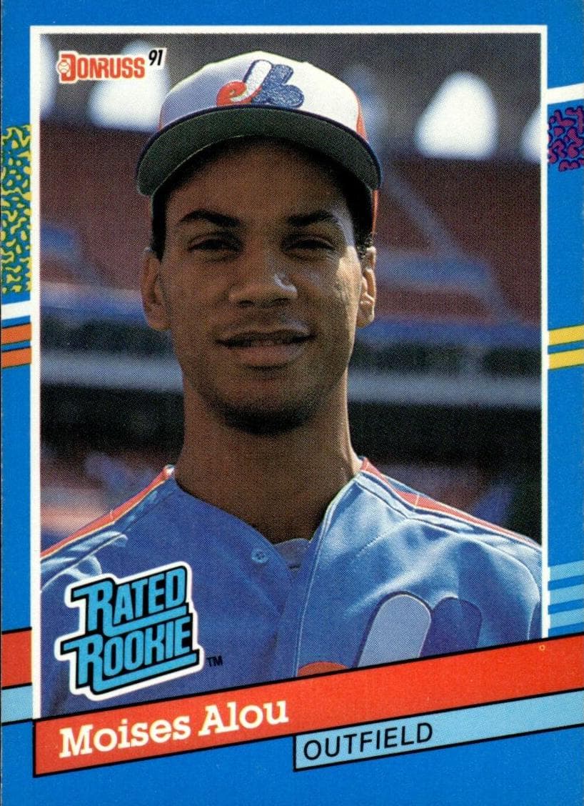 Moises Alou 1991 panini Donruss