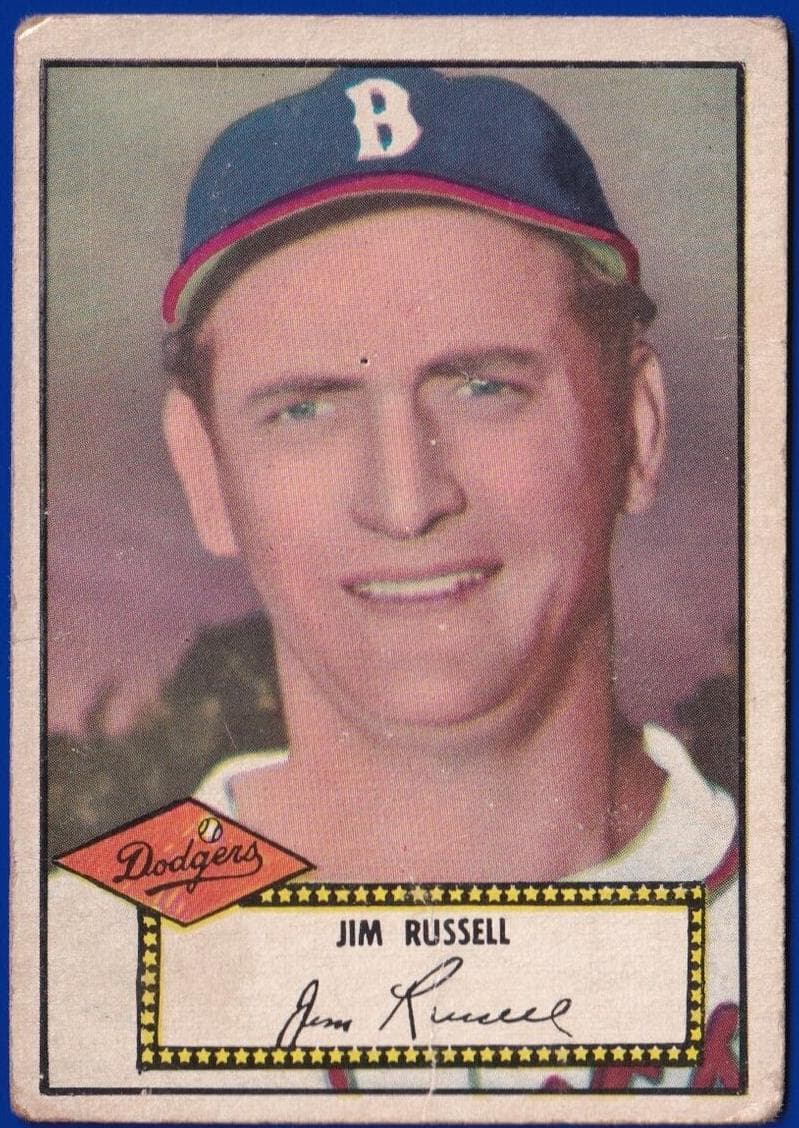 Jim Russell 1952 topps Topps