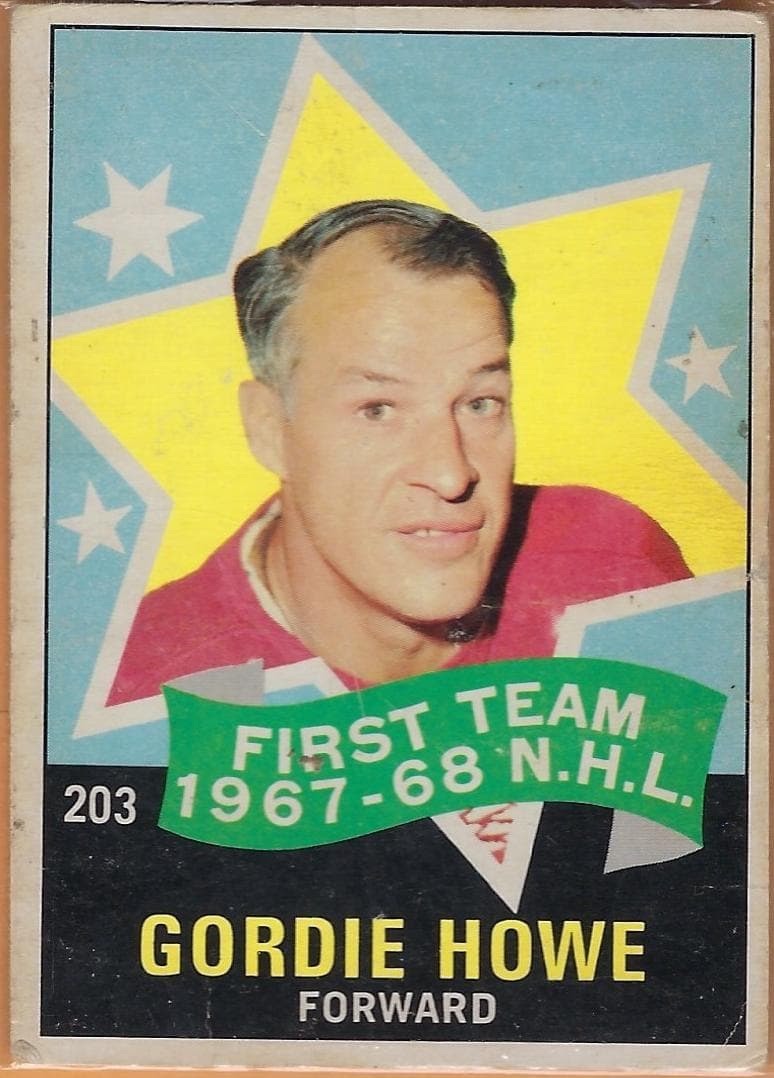 Gordie Howe 1968 topps O-Pee-Chee