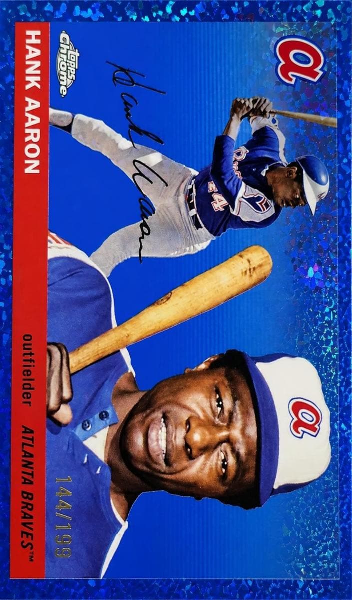 Hank Aaron trading card