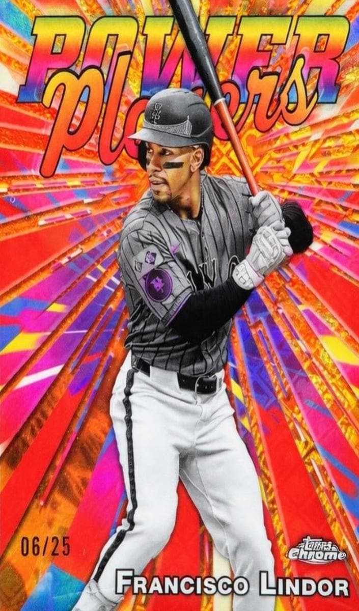 Francisco Lindor 2025 topps Topps Chrome
