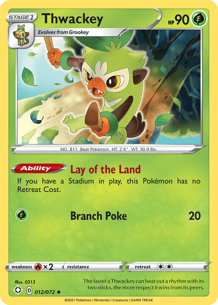 Thwackey 2021 Pokemon Shining Fates