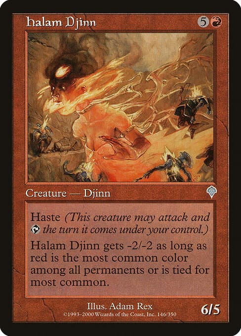 Halam Djinn 2000 Magic: The Gathering Invasion Foil