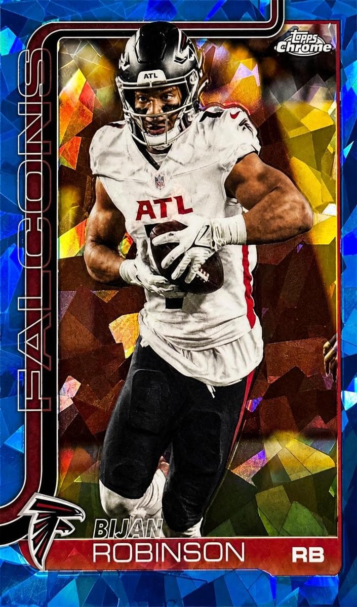 Bijan Robinson 2025 topps Topps Chrome Sapphire
