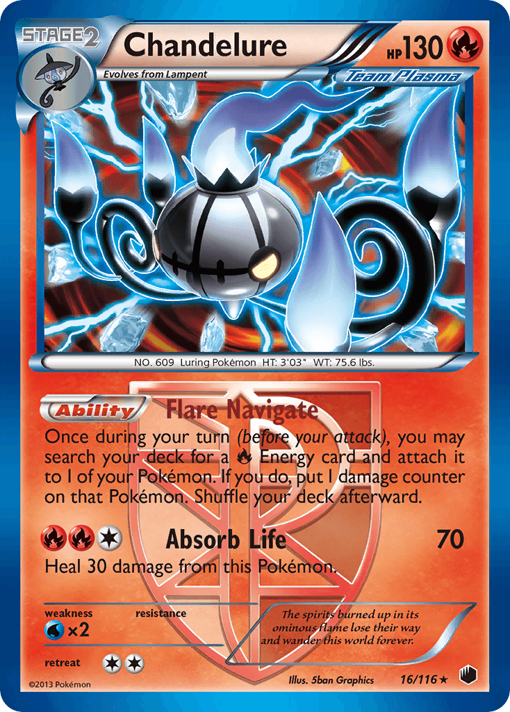 Chandelure 2013 Pokemon Plasma Freeze