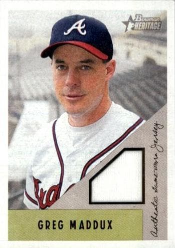 Greg Maddux 2002 bowman Bowman Heritage