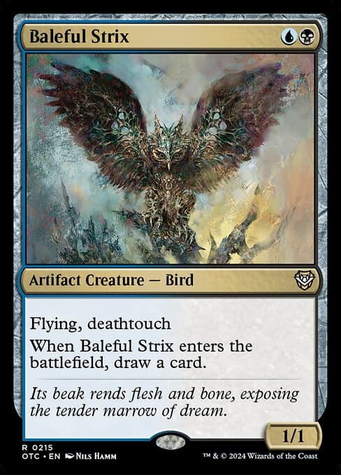 Baleful Strix 2024 Magic: The Gathering Bloomburrow Commander