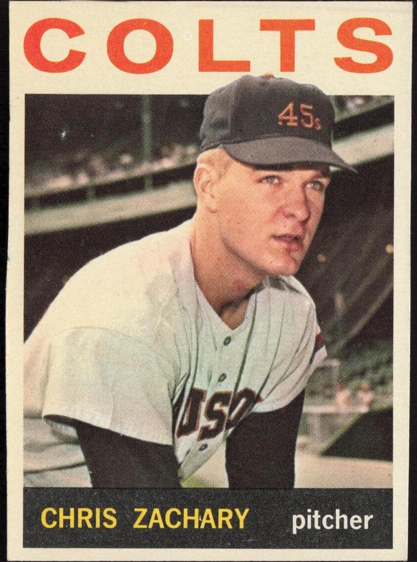 Chris Zachary 1964 topps Topps